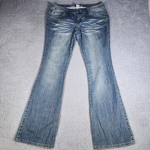 Vintage Mudd Flare Bootcut Blue Jeans Womens Size 11 Y2K